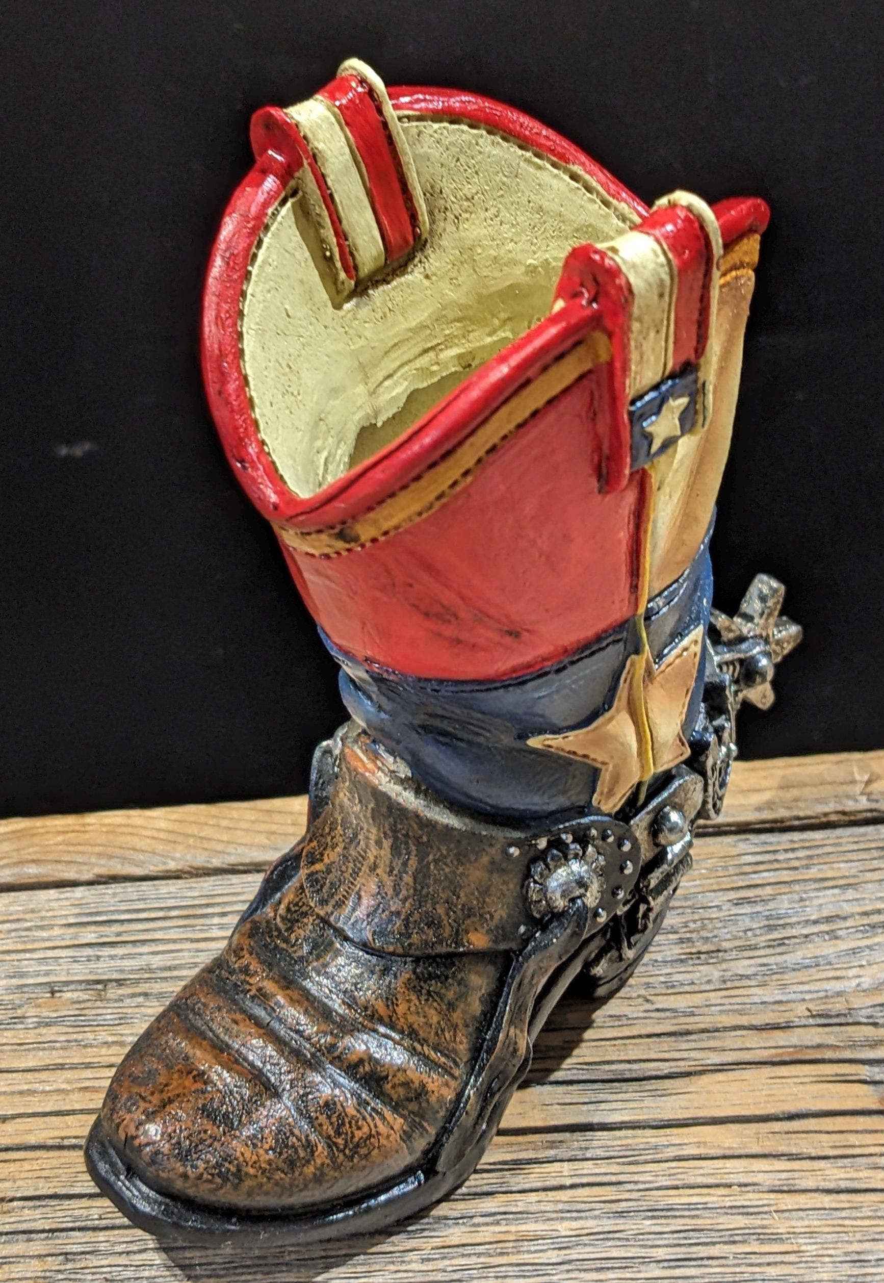 Cowboy Boot Pencil Holder
