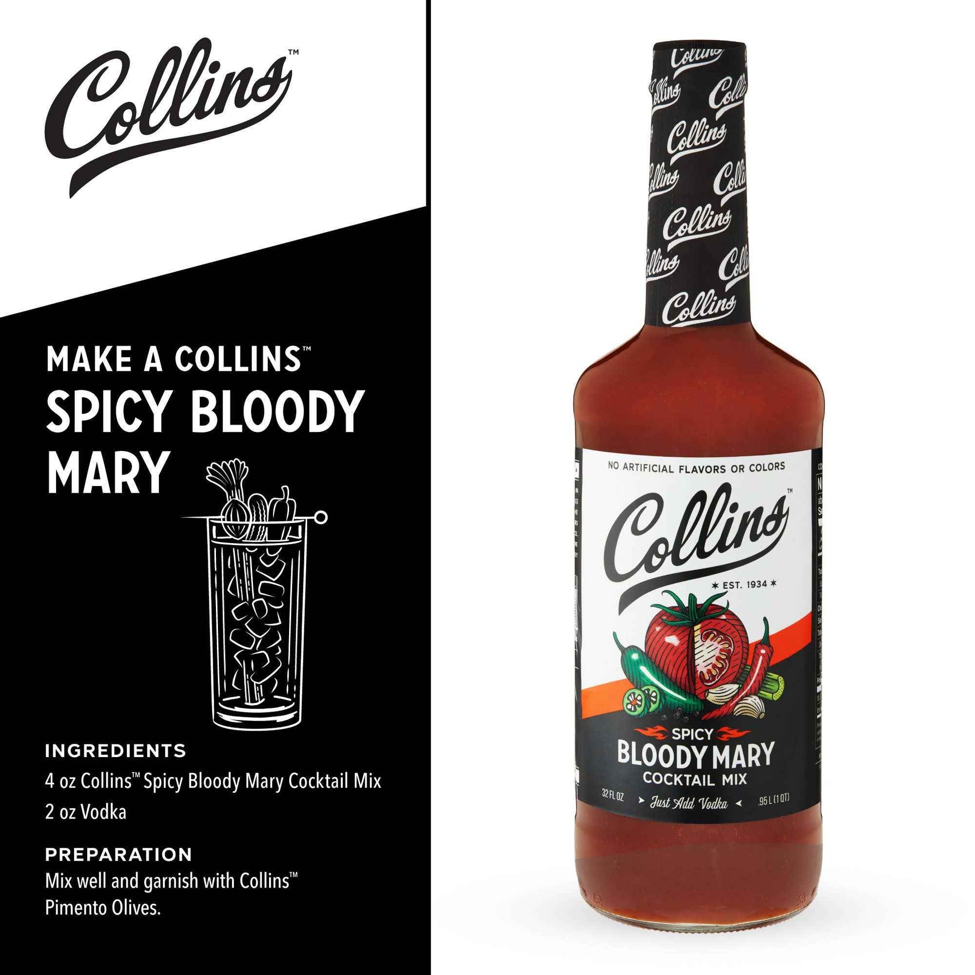 Real Sugar Spicy Bloody Mary Cocktail Mix 32 oz