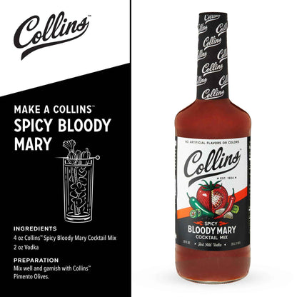 Real Sugar Spicy Bloody Mary Cocktail Mix 32 oz