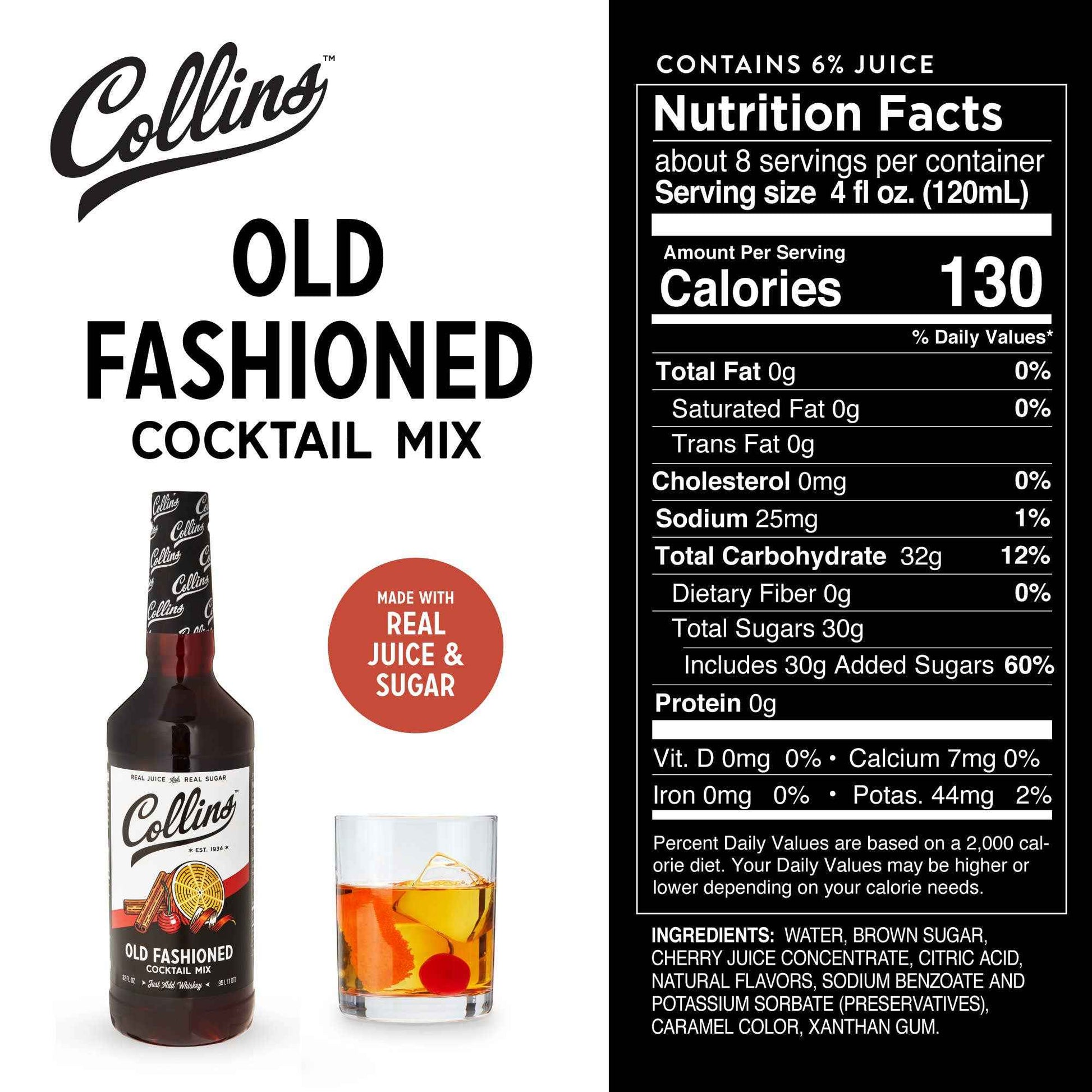 All in 1 Old Fashioned Whiskey Cocktail Kit Set of 4