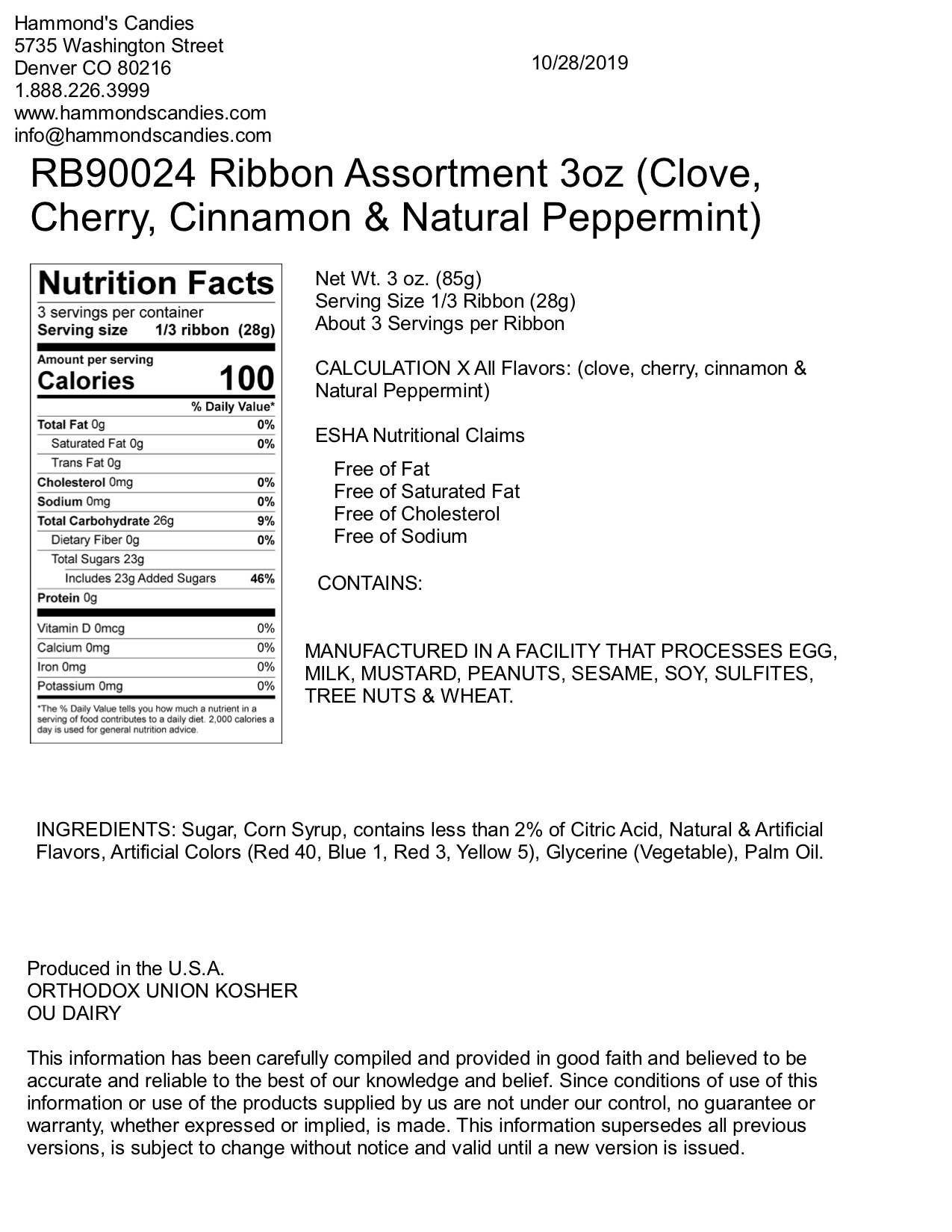 Classic Candy Ribbons - Salty's Texas Provisions