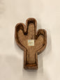 Hand Carved Wooden Cactus Dough Bowl  R589