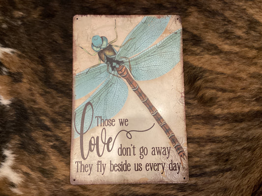 Dragonfly Metal Sign   R589