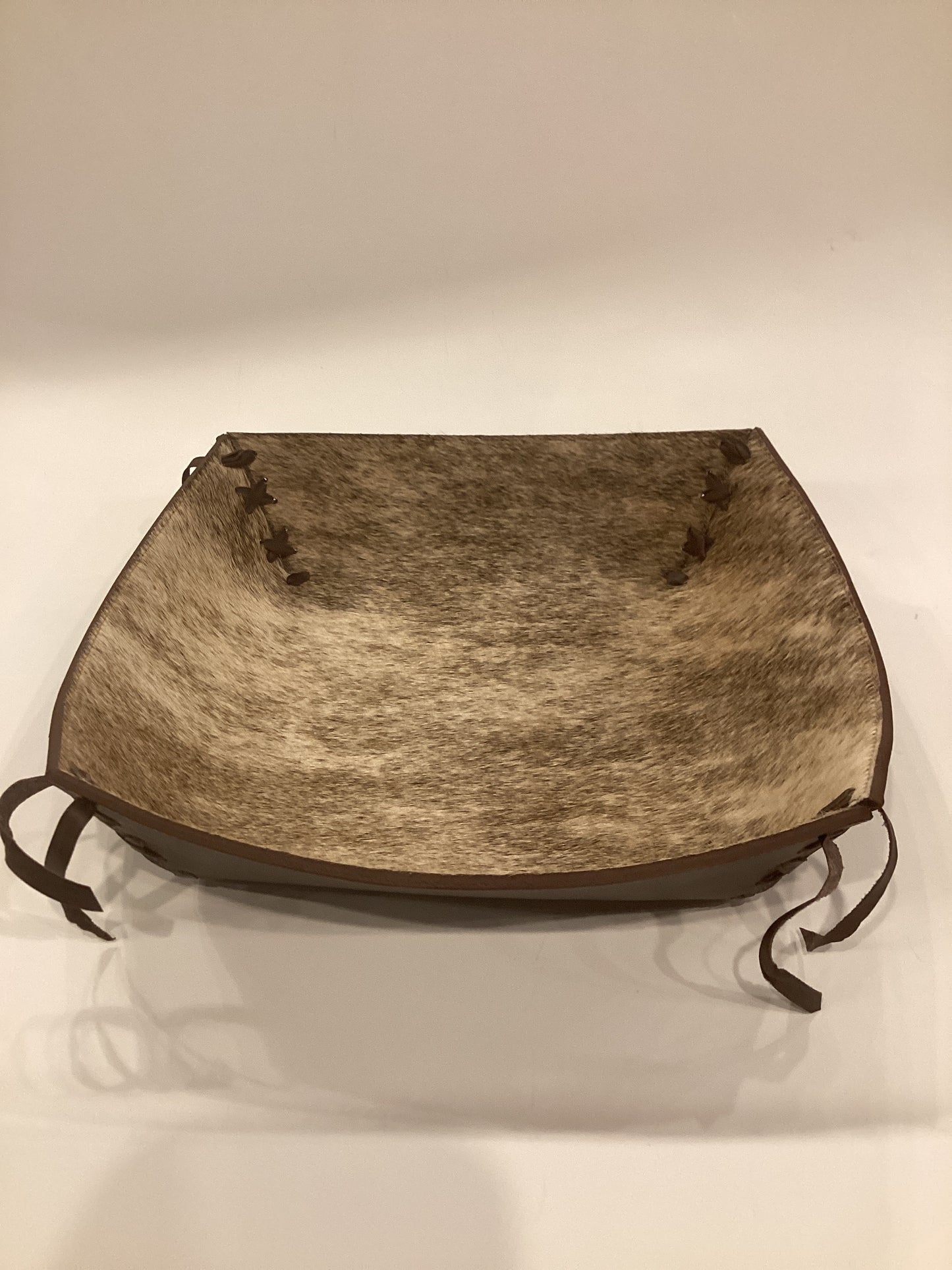 Cow Hide Decor Bowl  R589