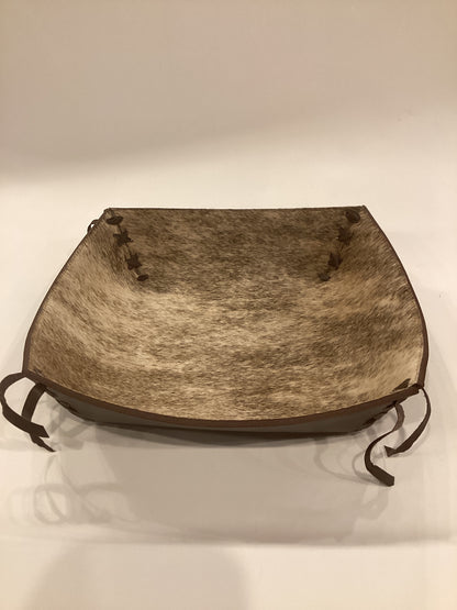 Cow Hide Decor Bowl  R589