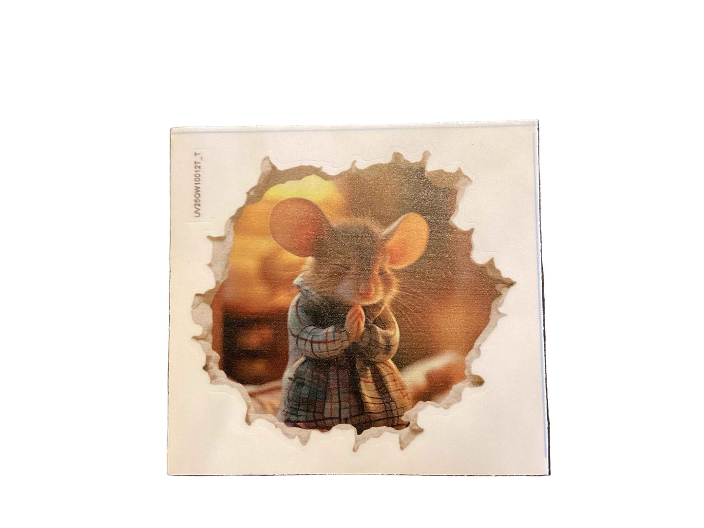 Praying Mouse Wall Sticker    R589