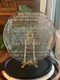 Glass Cheese Platter  R589