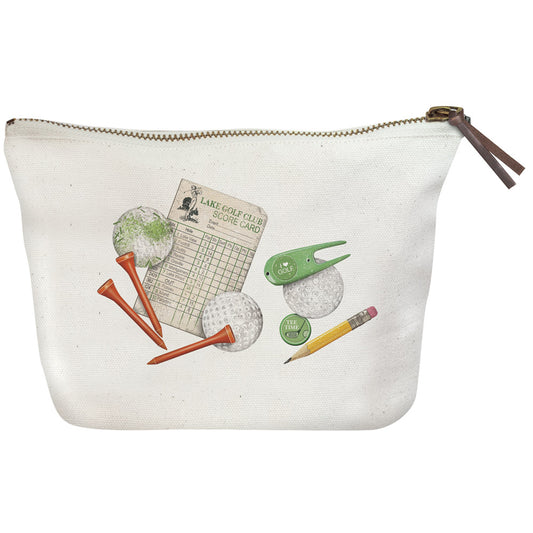 Golf Canvas Zipper Pouch   R589