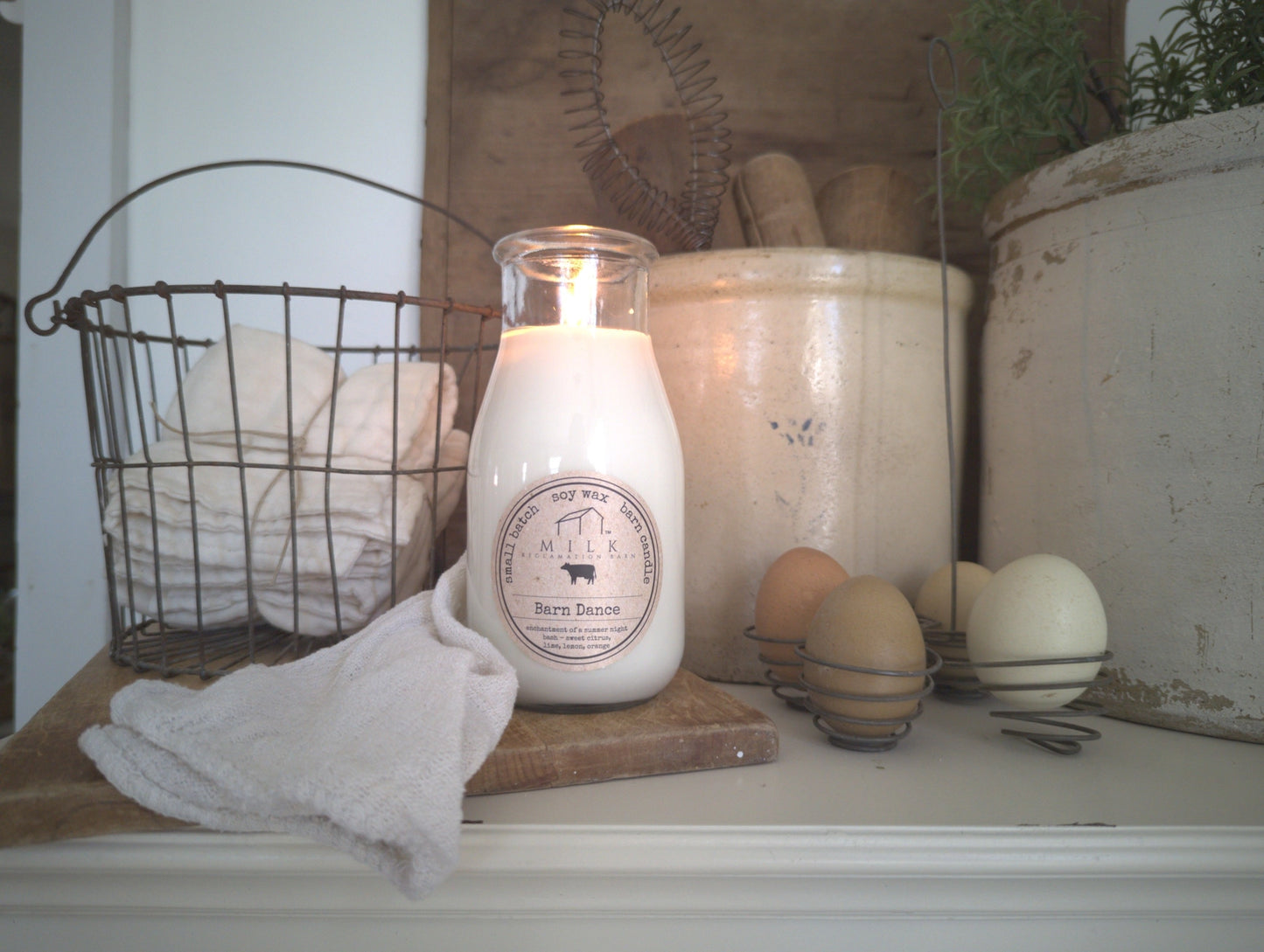Milk Reclamation Barn  Milk Bottle Candle Dance  R589