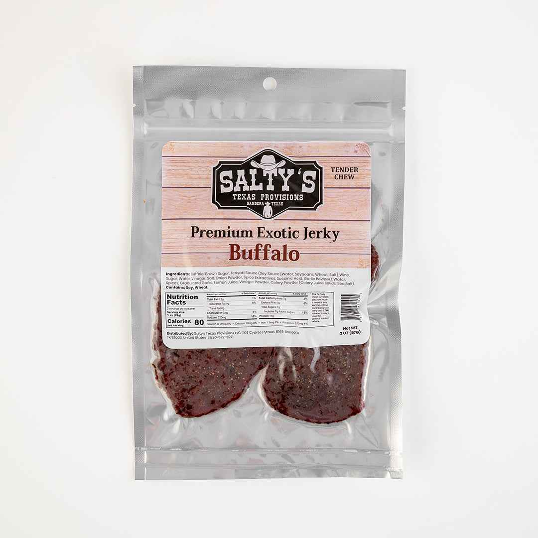 Salty's Premium Exotic Jerky - Buffalo