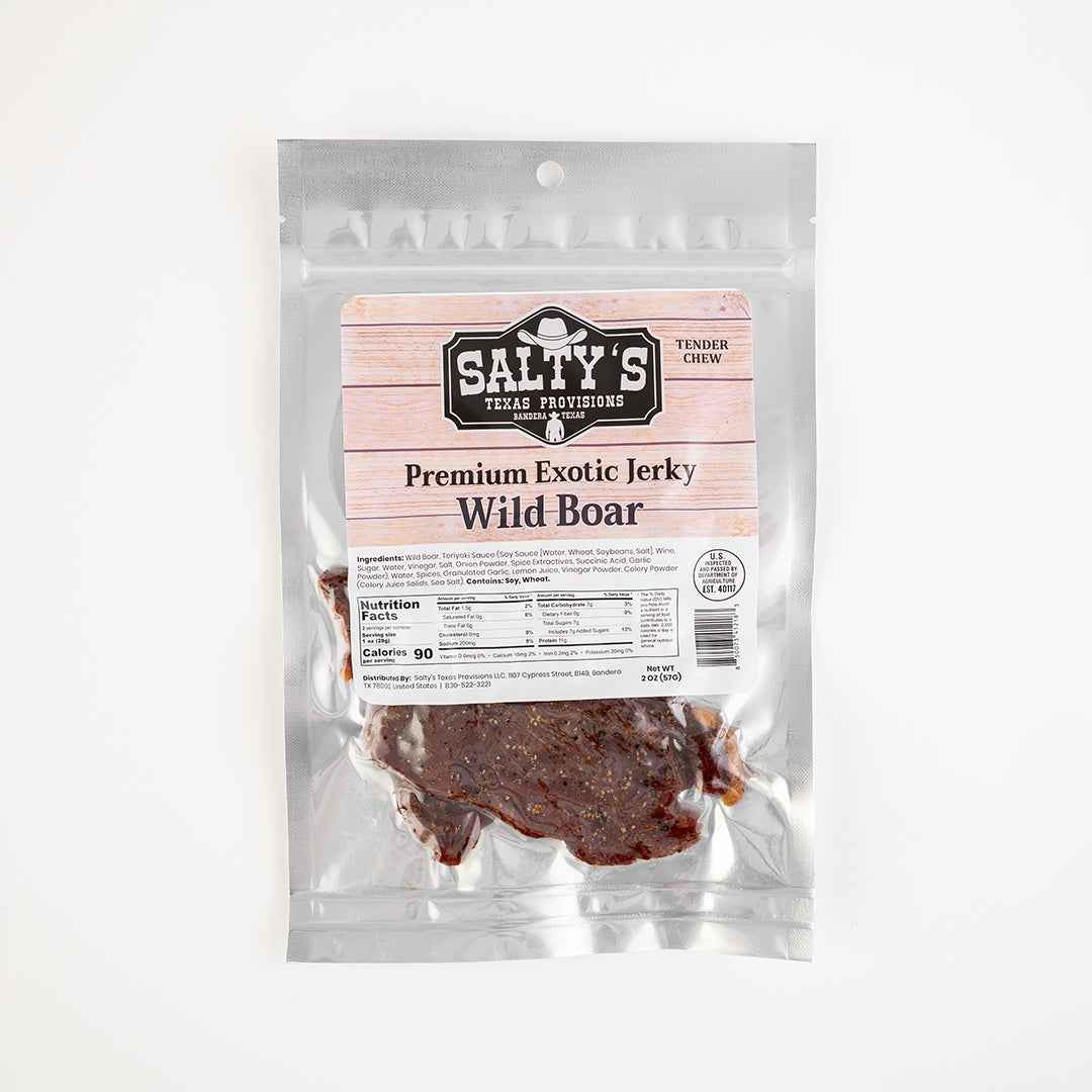 Salty's Premium Exotic Jerky - Wild Boar