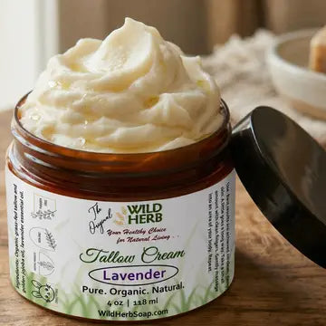 Wild Herb Tallow Cream Lavender 2oz. (Organic)  R589