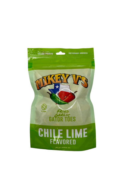 Gator Toes (Deep Fried Garlic) - Chile Lime Flavor: 3oz - Salty's Texas Provisions
