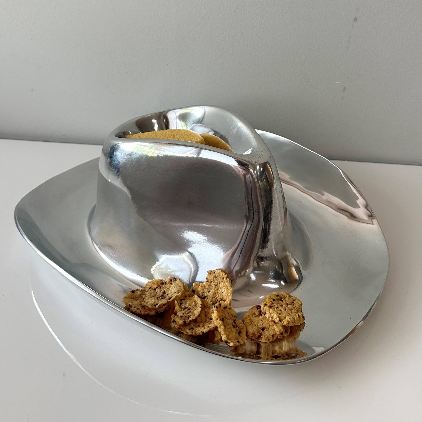 Cowboy Hat Snack Server Chip and Dip