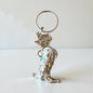 Cowboy boot metal keychain 