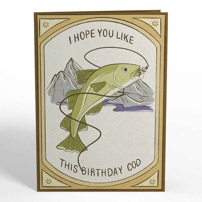Birthday Cod 5''x7'' Card, Birthday Cards