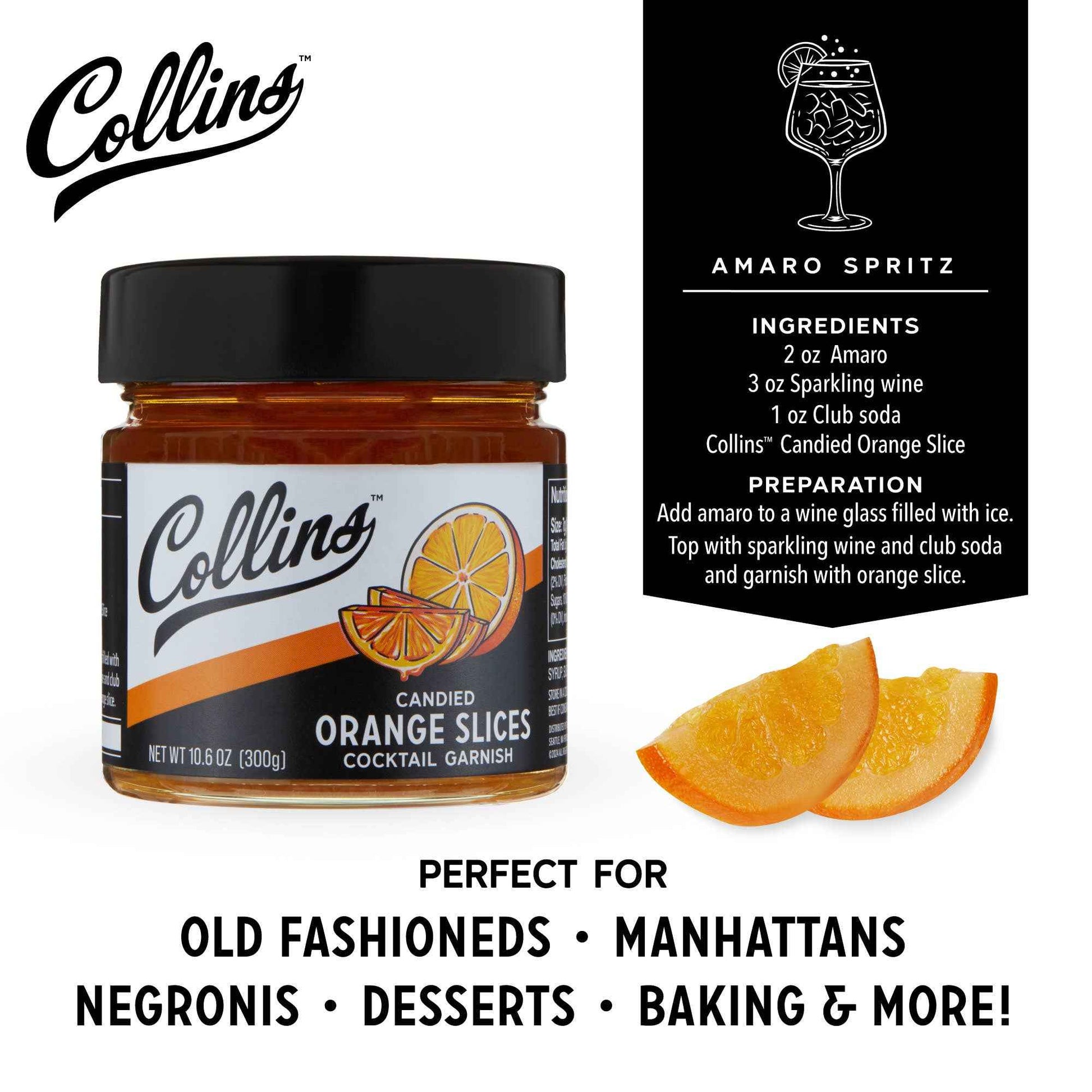 Candied Orange Slices in Syrup 10.6 oz