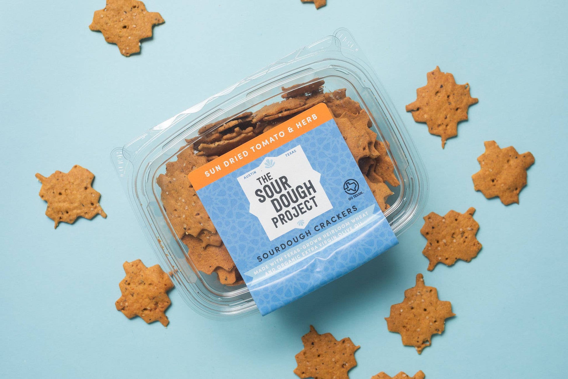 Sun Dried Tomato & Herbs Sourdough Crackers - Salty's Texas Provisions