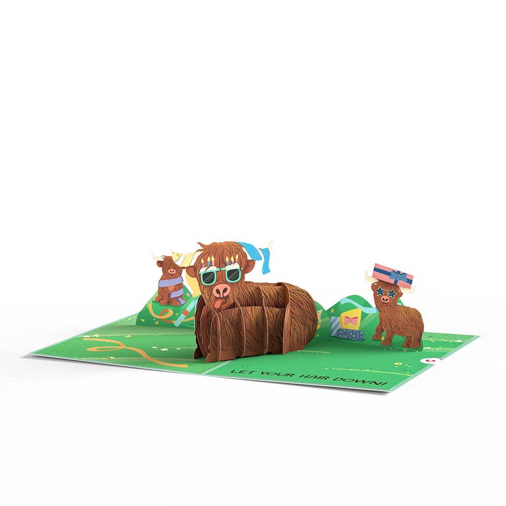 Highland Cow Birthday 5''x7'' Card - Texas Salt Co