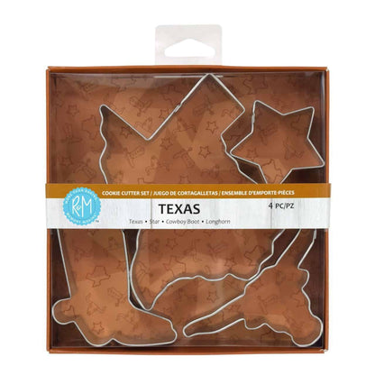 Texas State 4 PC Cookie Cutter Set