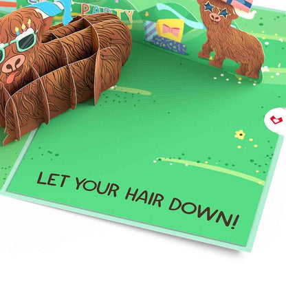Highland Cow Birthday 5''x7'' Card