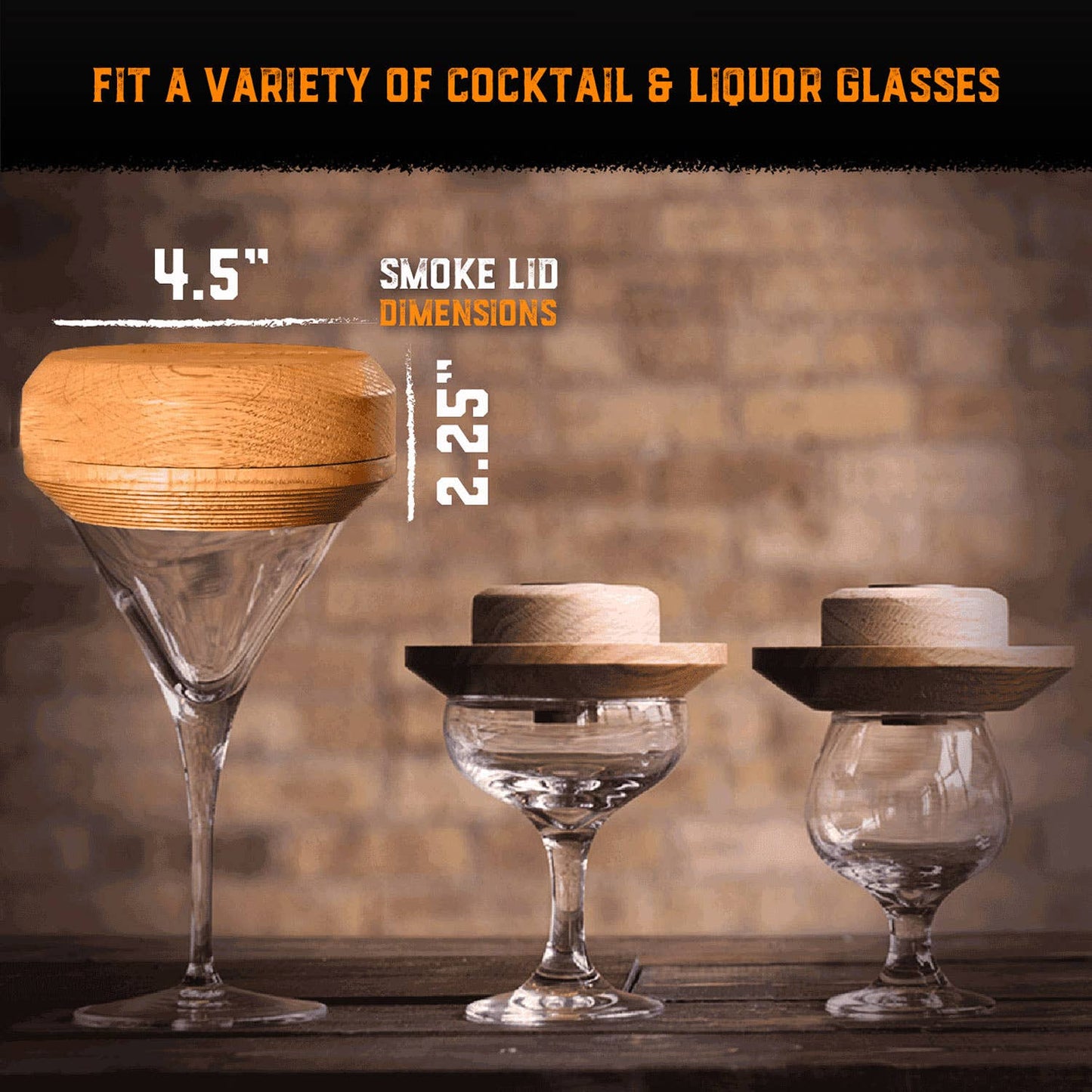 Smoke Lid Kit - A Cocktail Smoker Kit (No Butane)