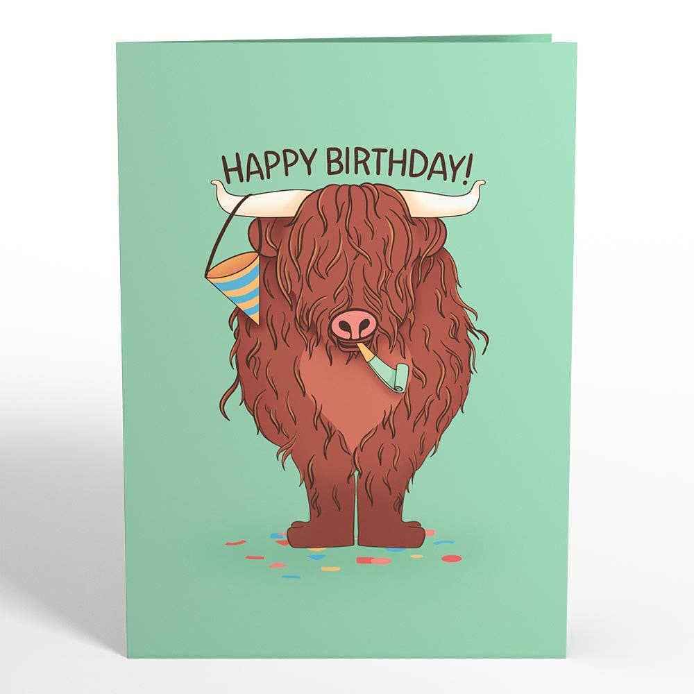 Highland Cow Birthday 5''x7'' Card