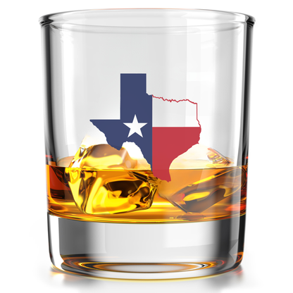 Texas Flag - Whiskey Glass