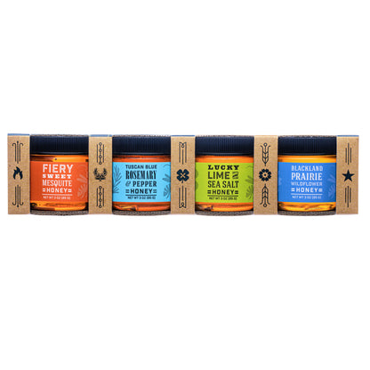 COMPLETE Honey 4-Pack (3oz Jars) - Salty's Texas Provisions