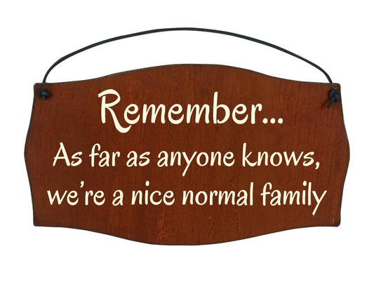 Remember Family Print Sign