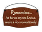 Remember Family Print Sign