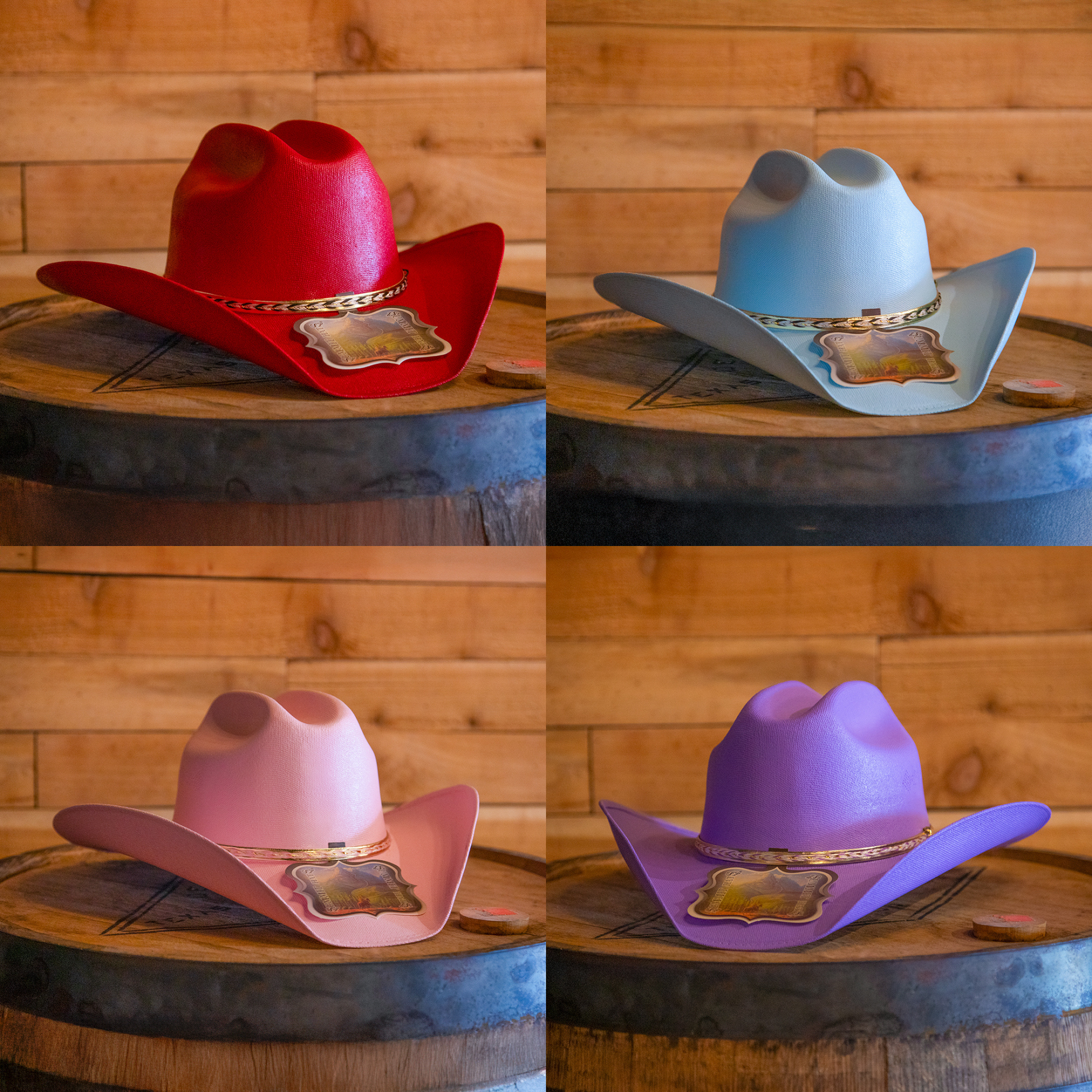 Canvas Colored Cowboy Hat