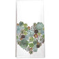 Succulent Heart Towel   R589