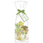Succulent Teacup Bagged Towel  R589